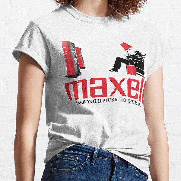 Retro 1980s Maxell Cassette Tape Blown Away Guy Classic T-Shirt