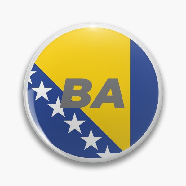 Item preview, Bosnia & Herzegovina | Round Flag With Country Code designed and sold by CarlosAlberto.
