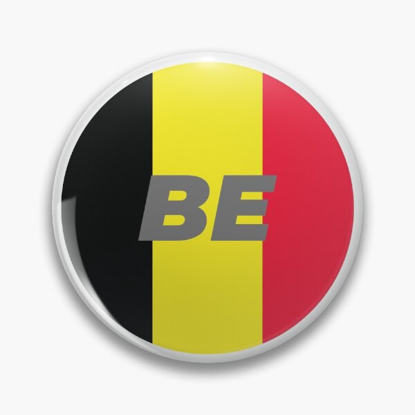 Item preview, Belgium | Round Flag With Country Code designed and sold by CarlosAlberto.