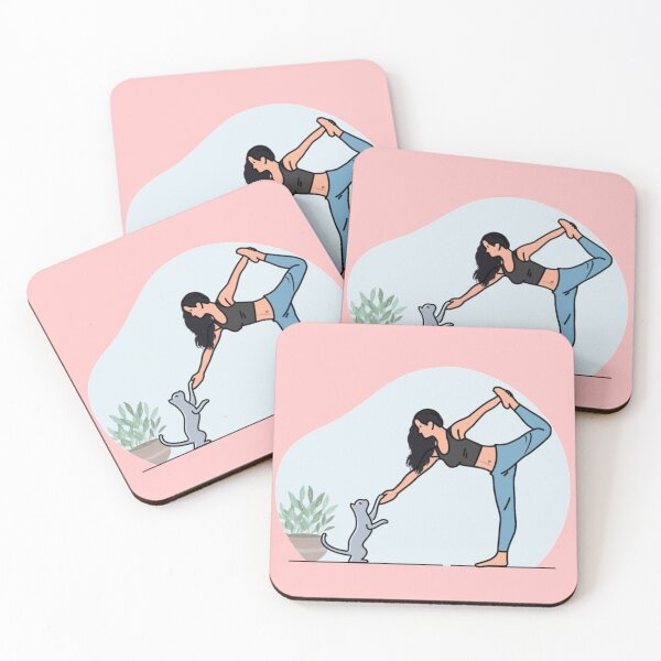 Item preview, YOGA WITH CAT Standing Bow designed and sold by Trio's Stuff.
