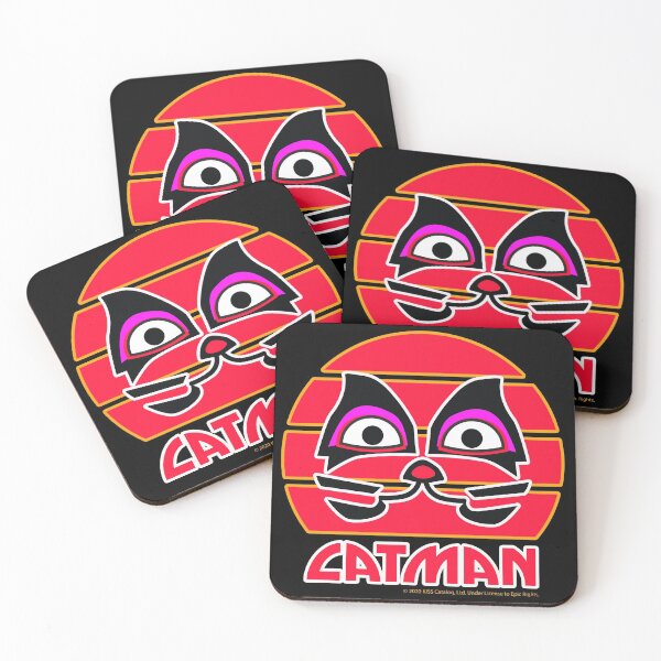 Catman KISS Fanart Coasters (Set of 4)