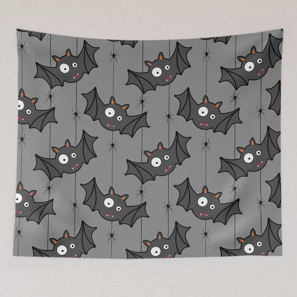 Item preview, Cute bats with spiders designed and sold by EvieWoj.