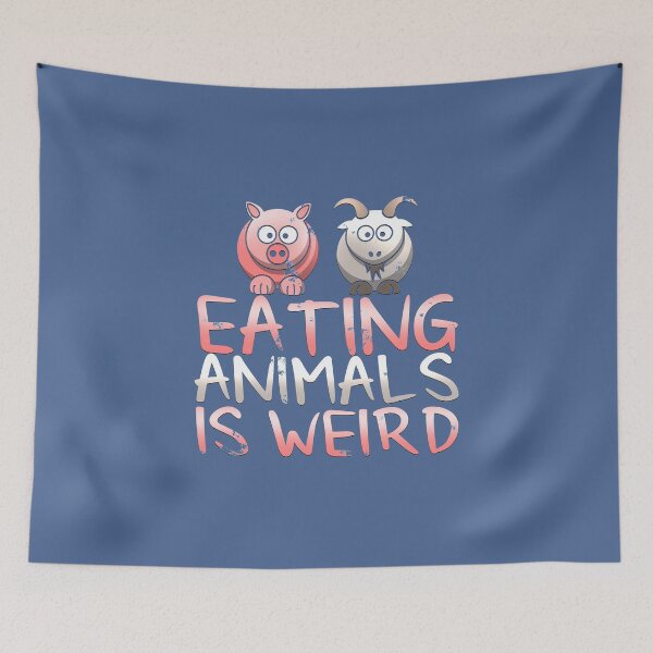 Item preview, Vegan Vegetarian - Eating Animals Is Weird designed and sold by raretshirtsuk.