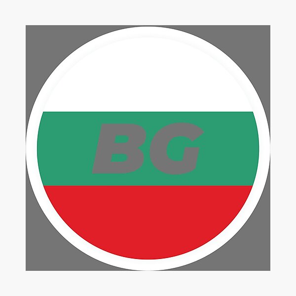 Item preview, Bulgaria | Round Flag With Country Code designed and sold by CarlosAlberto.