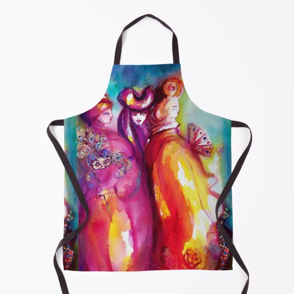 Item preview, THE THIRD MASK / Venetian Carnival Masquerade Watercolor by Bulgan Lumini designed and sold by BulganLumini.