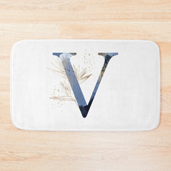 Item preview, Floral Initial Letter V, Monogram Gifts designed and sold by PinkLotusArt.