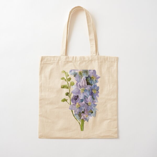 Delphinium Cotton Tote Bag