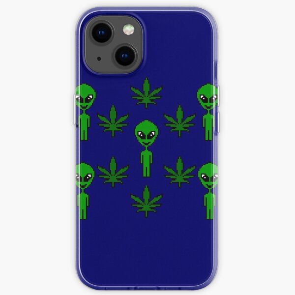 Pixel Lit Aliens iPhone Soft Case