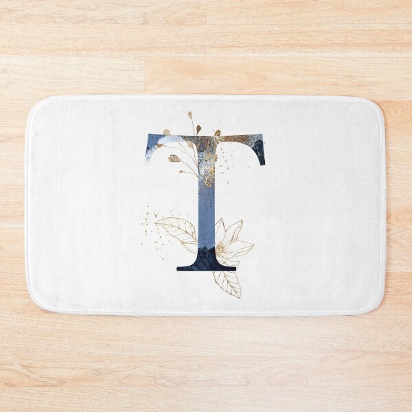 Item preview, Floral Initial Letter T, Monogram Gifts designed and sold by PinkLotusArt.