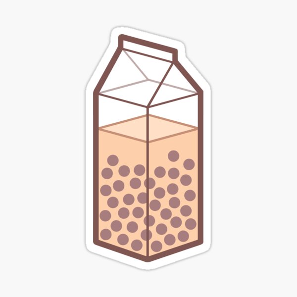 Boba Carton Extra Pearls Sticker