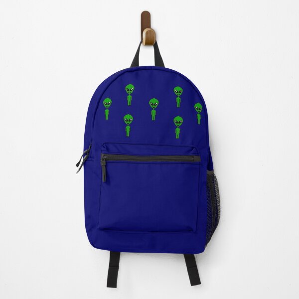 Pixel Aliens (blue background) Backpack