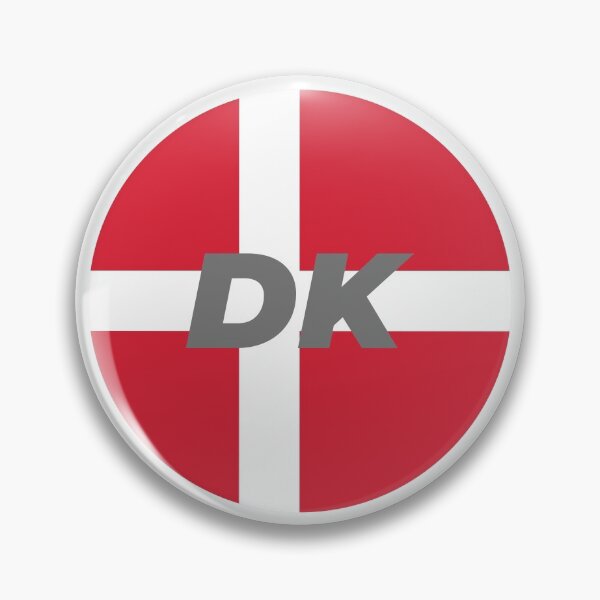 Item preview, Denmark | Round Flag With Country Code designed and sold by CarlosAlberto.