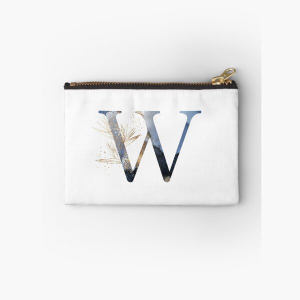Item preview, Floral Initial Letter W, Monogram Gifts designed and sold by PinkLotusArt.