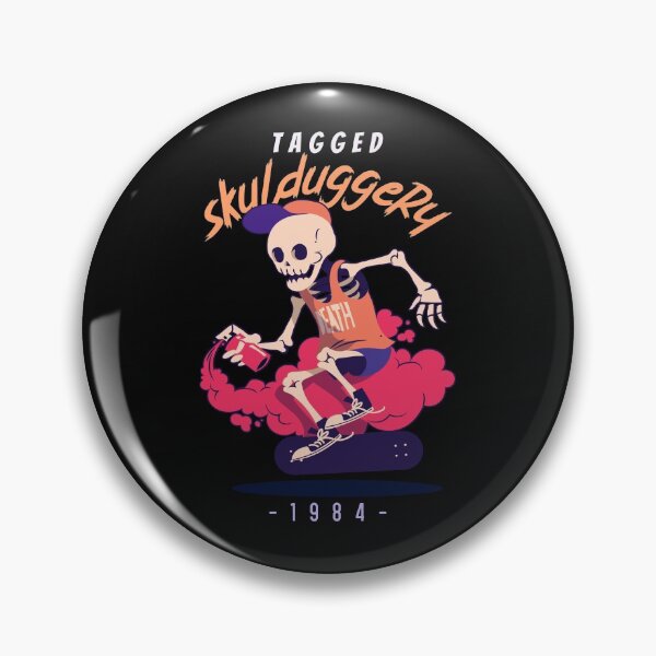 Item preview, Tagged Skulduggery. Graffiti skating skeleton. Cool. designed and sold by shirtdan.