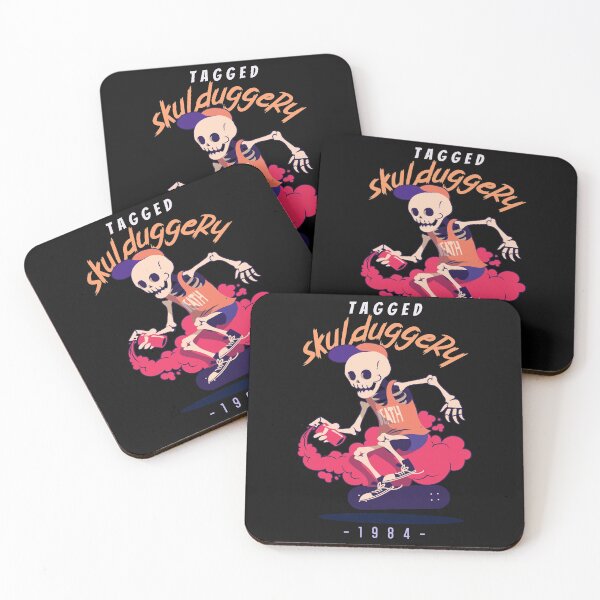 Item preview, Tagged Skulduggery. Graffiti skating skeleton. Cool. designed and sold by shirtdan.