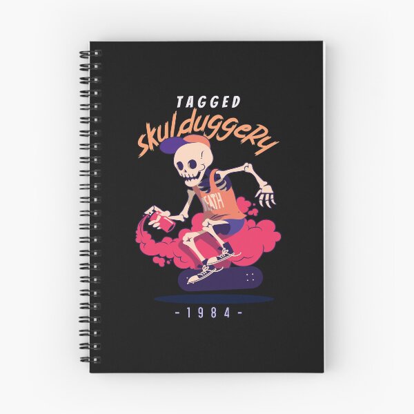 Item preview, Tagged Skulduggery. Graffiti skating skeleton. Cool. designed and sold by shirtdan.