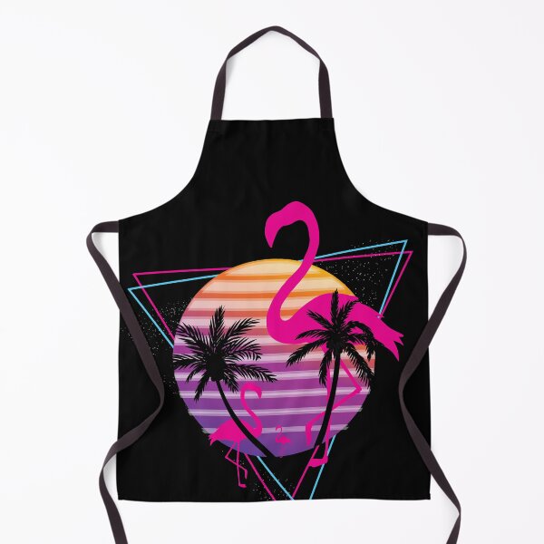 Flamingo Retrowave Apron