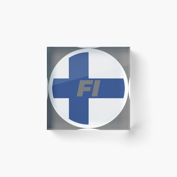 Item preview, Finland | Round Flag With Country Code designed and sold by CarlosAlberto.