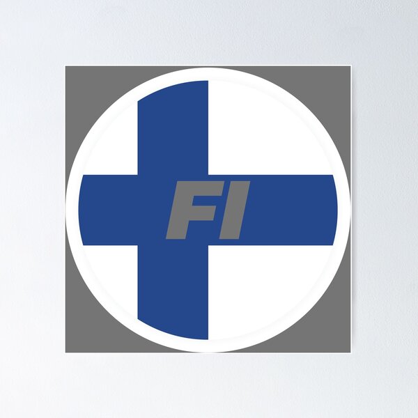Item preview, Finland | Round Flag With Country Code designed and sold by CarlosAlberto.