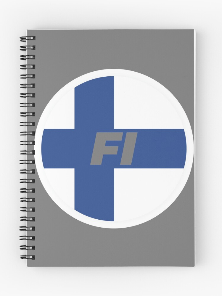 Thumbnail 1 of 3, Journal, Finland | Round Flag With Country Code designed and sold by CarlosAlberto.