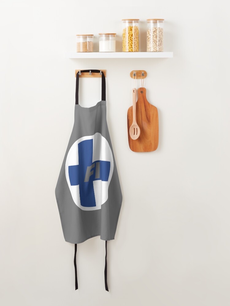 Thumbnail 4 of 6, Apron, Finland | Round Flag With Country Code designed and sold by CarlosAlberto.
