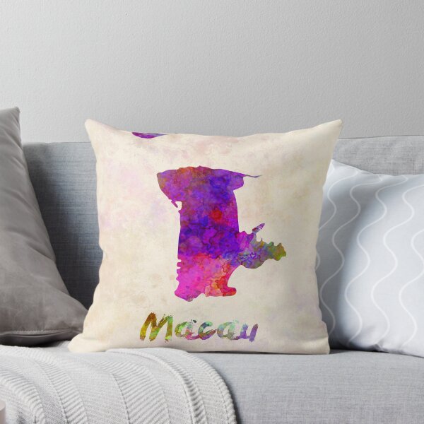 Item preview, Macau watercolor map designed and sold by paulrommer.