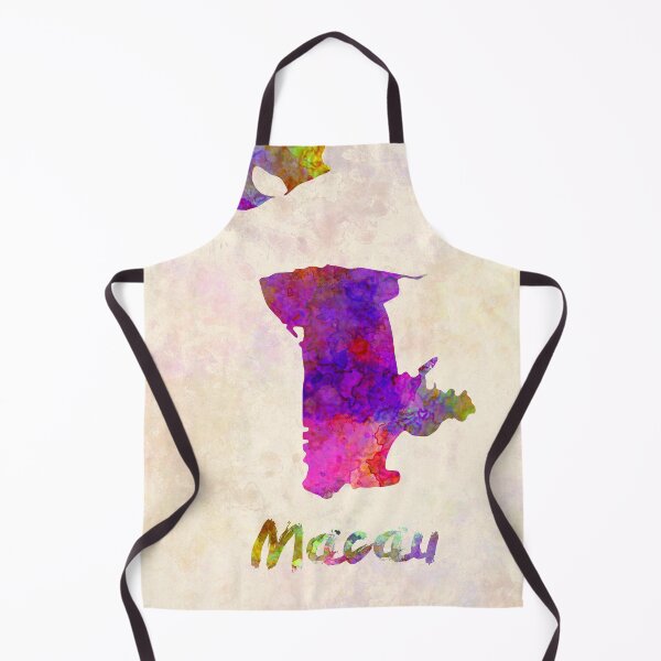 Item preview, Macau watercolor map designed and sold by paulrommer.