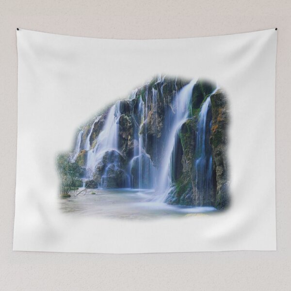 Item preview, Silver Blue Waterfall designed and sold by Designs By Creation.
