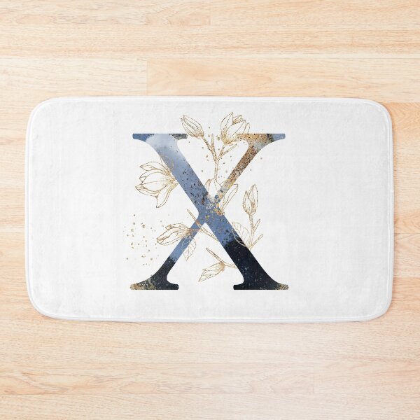 Item preview, Floral Initial Letter X, Monogram Gifts designed and sold by PinkLotusArt.