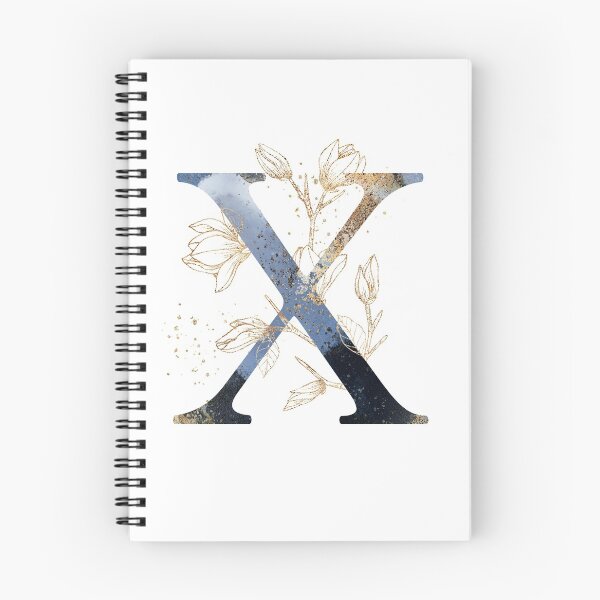 Item preview, Floral Initial Letter X, Monogram Gifts designed and sold by PinkLotusArt.