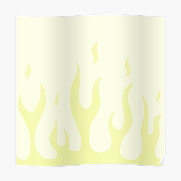 Blaue Flammen Tapete Poster Von Pastel Paletted Redbubble
