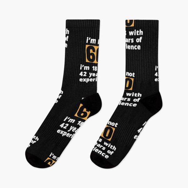 Item preview, i'm not 60 i'm 18 with 42 years of experience,60th Birthday Gift Funny Man Woman 60 Years Party designed and sold by alikassi.