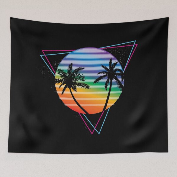 Item preview,  Retrowave Rainbow Sunset designed and sold by ghost888.