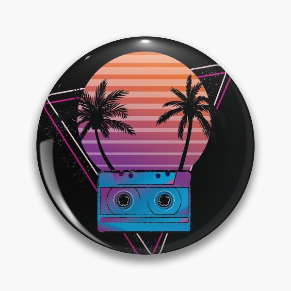 Item preview, Cassette Retrowave Palm Sunset designed and sold by ghost888.