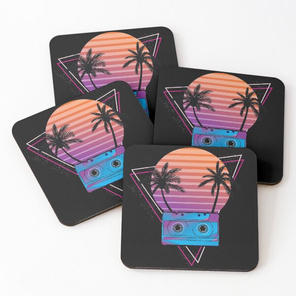 Item preview, Cassette Retrowave Palm Sunset designed and sold by ghost888.