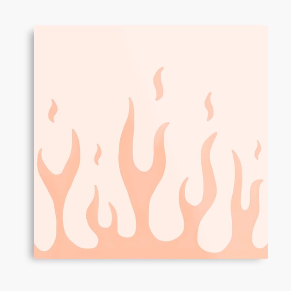 Lila Flammen Tapete Metallbild Von Pastel Paletted Redbubble