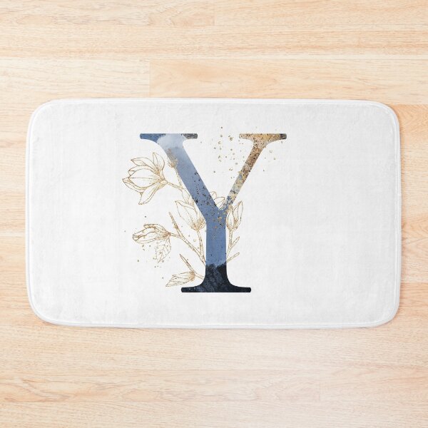 Item preview, Floral Initial Letter Y, Monogram Gifts designed and sold by PinkLotusArt.