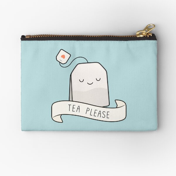 Tea Please Zipper Pouch
