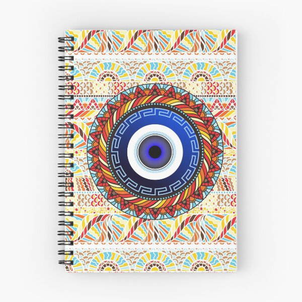 Item preview, Mati Evil Eye Mosaic Colorful Border designed and sold by Yiorgos Designs.