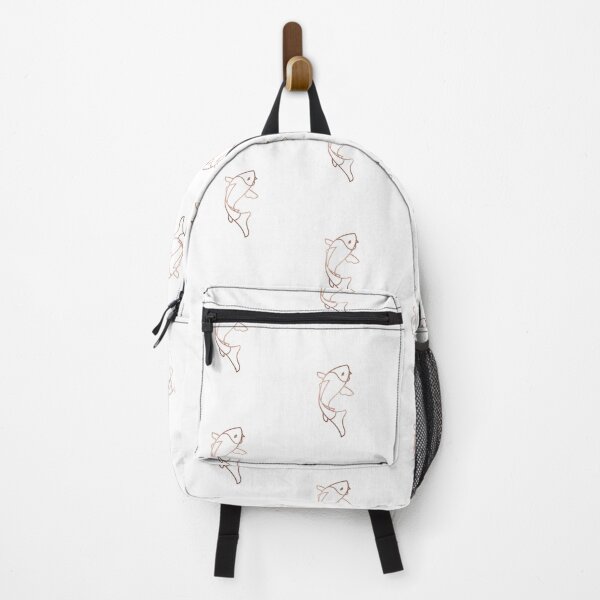 Item preview, Rose gold line drawing fish designed and sold by Space Art.