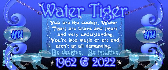 "1902 1962 2022 Chinese zodiac born in year of Water Tiger