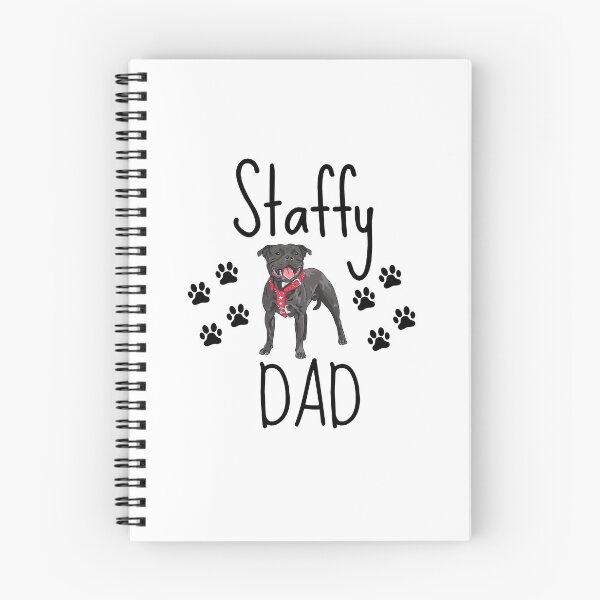 Item preview, Staffy Dad - Black Vector Staffordshire Bull Terrier designed and sold by Beyond Words.