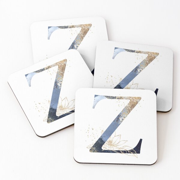 Item preview, Floral Initial Letter Z, Monogram Gifts designed and sold by PinkLotusArt.