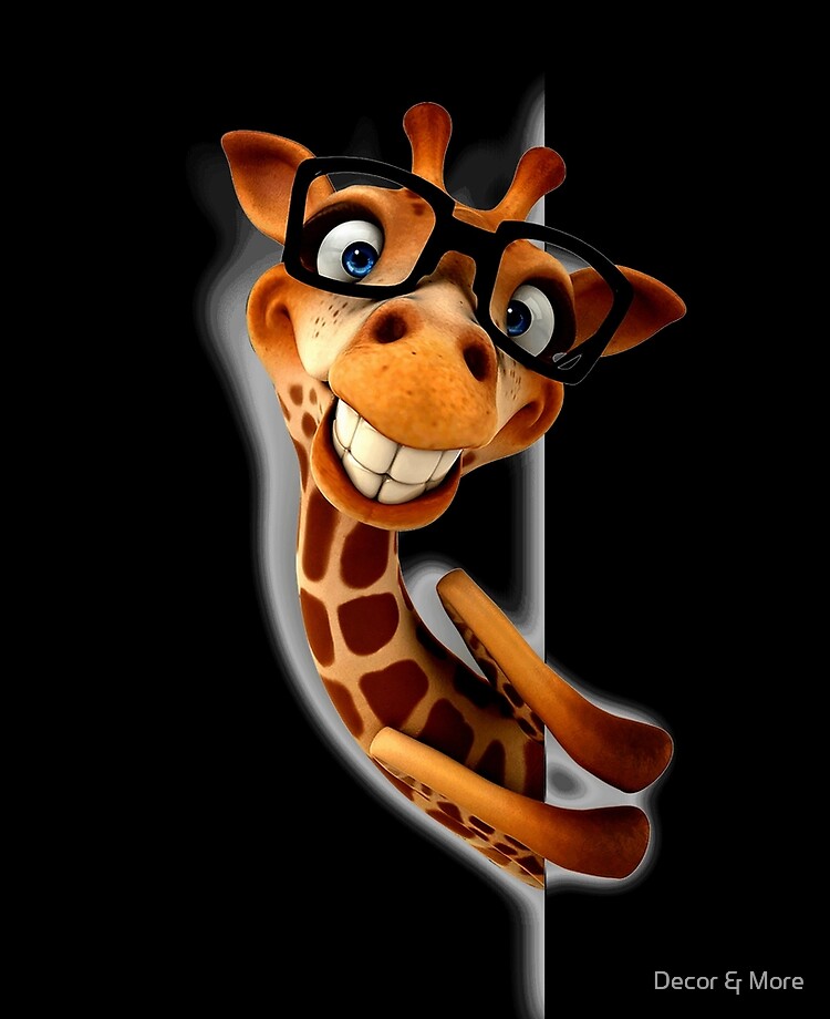 Smiling Funny Giraffe Wearing Glasses Ipad Case Skin By Modymagic3 Redbubble