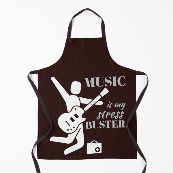 Item preview, Music is my stress buster. doctor playing the electric guitar. designed and sold by doctors-apparel.