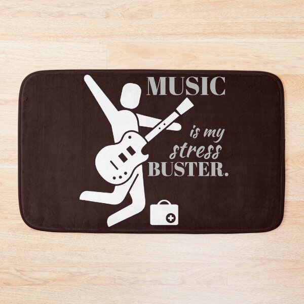 Item preview, Music is my stress buster. doctor playing the electric guitar. designed and sold by doctors-apparel.