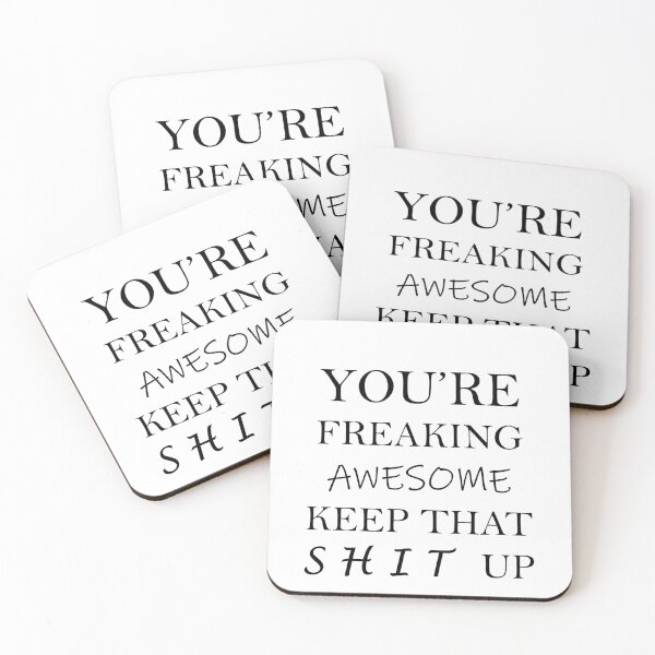 Item preview, You Are Freaking Awesome Keep That Shit Up Ceramic Novelty Holiday Christmas Gift for Men And Women Gift For Awesome Person Birthday Gift designed and sold by Whisov.