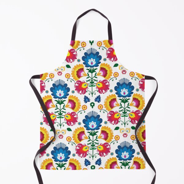Item preview, Folk Pattern from Lowicz white background designed and sold by FK-UK.