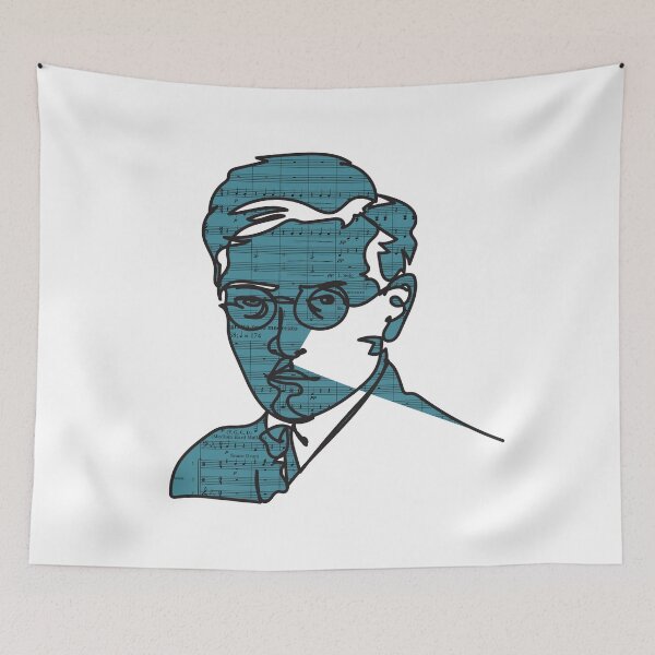 Item preview, Shostakovich One-Line Blue designed and sold by J-graphics-art.