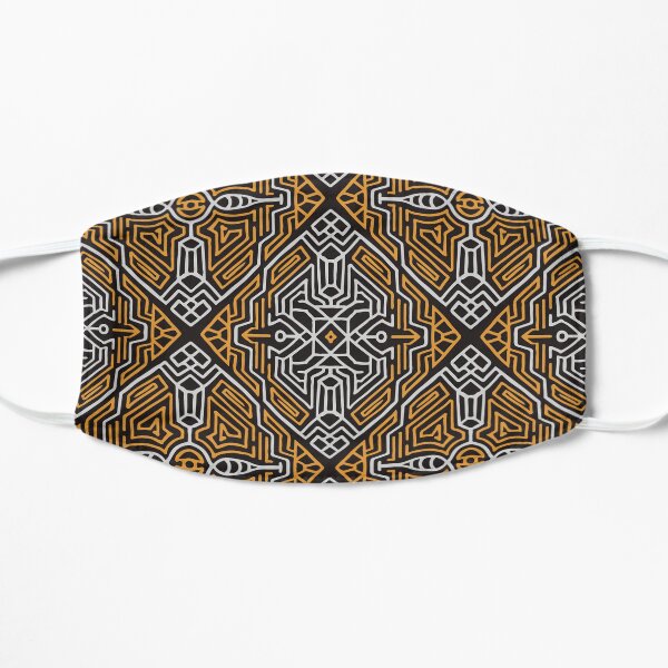 Tribal Art Pattern 19 Flat Mask